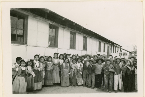 Children dressed in Mexican attire (ddr-densho-37-1281)