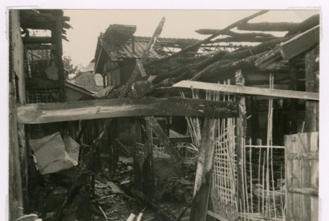 Isoshima Japanese house burned down (ddr-densho-477-302)