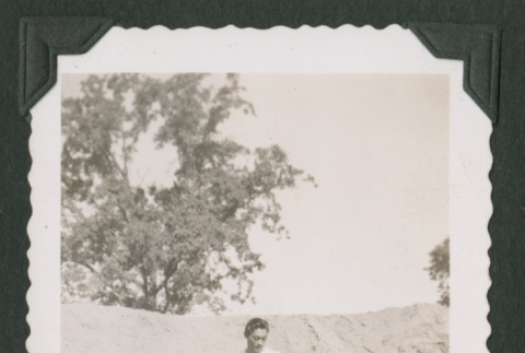 Man on a sand dune (ddr-densho-471-185)