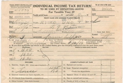 Tax return (ddr-densho-324-77)