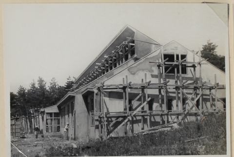Construction on exterior of a building (ddr-densho-433-699)