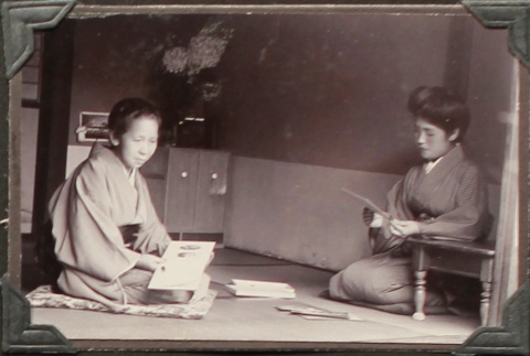 Japanese women on tatami mats (ddr-densho-259-489)