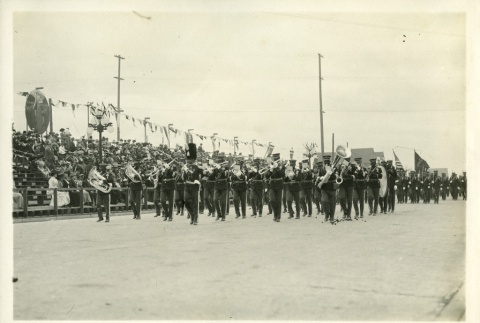 Soldiers marching in parade (ddr-densho-35-251)