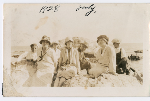 Miyoshi family at beach (ddr-densho-480-92)