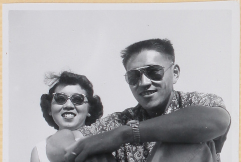 Couple in sunglasses (ddr-densho-522-31)