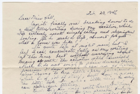 Letter from Martha Morooka to Violet Sell (ddr-densho-457-52)
