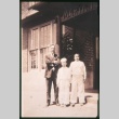 Man and two boys outside Maryknoll (ddr-densho-330-61)