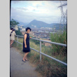 Martha (Nozawa) Tsuchida standing at viewpoint (ddr-densho-426-759)