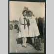 two girls outside (ddr-densho-378-692)
