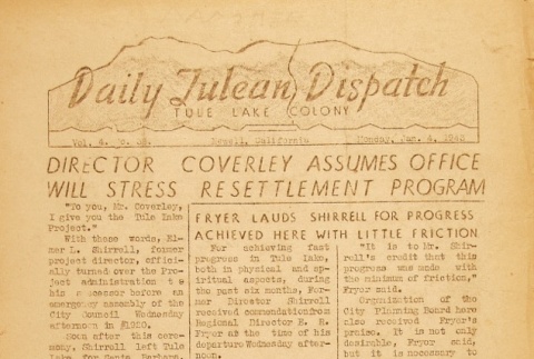 Tulean Dispatch Vol. IV No. 38 (January 4, 1943) (ddr-densho-65-126)