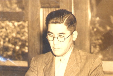 Otojiro Okuda at his desk (ddr-njpa-4-1854)