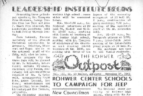 Rohwer Outpost Vol. III No. 40 (November 17, 1943) (ddr-densho-143-117)