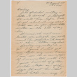 Letter from Alvin Uchiyama to Kathleen Koga Uchiyama (ddr-densho-406-162)