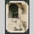 two women on staircase (ddr-densho-378-491)