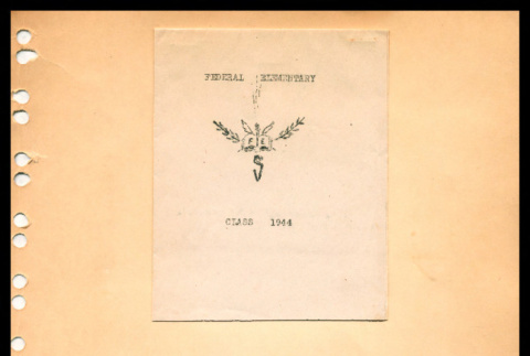 Federal Elementary Class 1944; Federal Elementary School Class of 1944 eight grade graduation (ddr-csujad-55-1423)