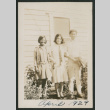 three teens in front of house (ddr-densho-378-587)
