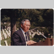 Frank Sato speaking at Arlington National Cemetery (ddr-densho-345-64)