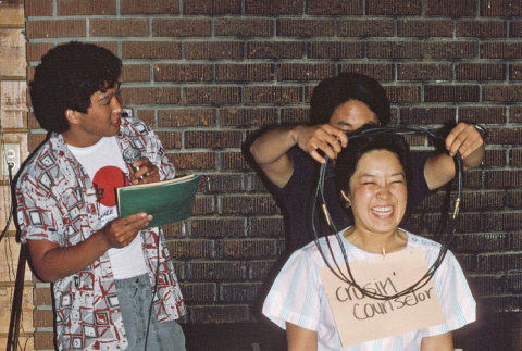 Campers participating in skit night (ddr-densho-336-1666)