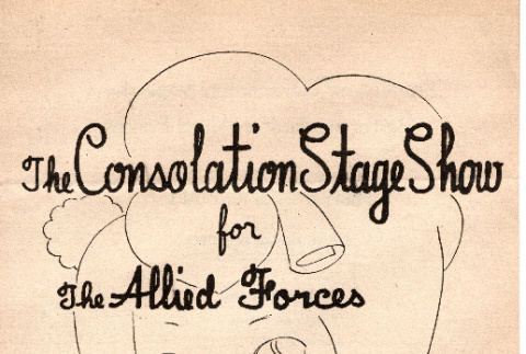 Program for The Consolation Stage Show for the Allied Forces (ddr-densho-563-44)