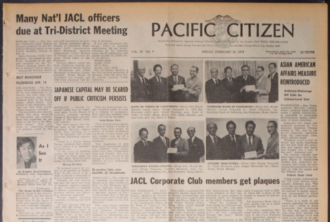 Pacific Citizen, Vol. 76, No. 07, (February 23, 1973) (ddr-pc-45-7)