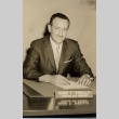 Hugh F. O'Reilly at his desk (ddr-njpa-2-778)