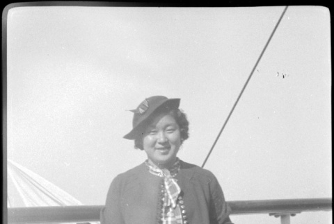 Woman on ship (ddr-densho-426-1470)