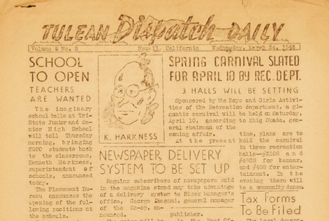 Tulean Dispatch Vol. 5 No. 2 (March 23, 1943) (ddr-densho-65-183)