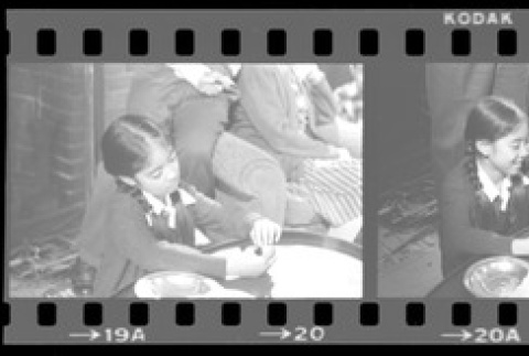 Negative film strip for Farewell to Manzanar scene stills (ddr-densho-317-126)