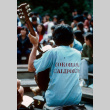 Peter Horikoshi wearing a Yokohama, California shirt (ddr-densho-336-1006)