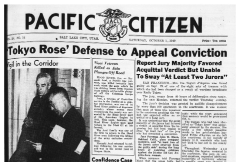 The Pacific Citizen, Vol. 29 No. 14 (October 1, 1949) (ddr-pc-21-39)