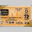 Ticket to a Stanford vs California football game (ddr-manz-4-32)