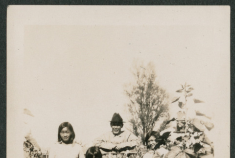 family photo in garden (ddr-densho-378-735)