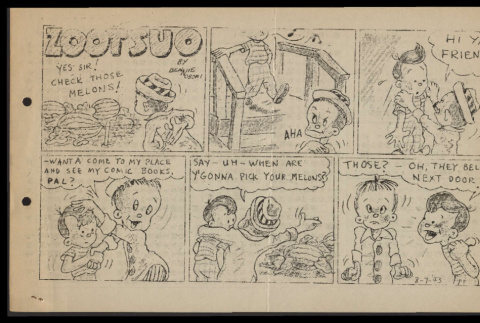 Heart Mountain sentinel (August 7, 1943): Zootsuo (ddr-csujad-55-1007)