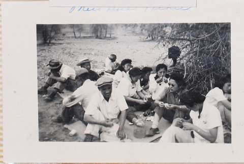 Group at picnic (ddr-densho-464-42)