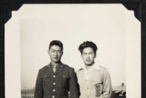 Soldier and Gary Kikawa (ddr-densho-542-744)