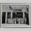 Members of the Central Raw Silk Association of Japan in front of the Japanese Pavilion (ddr-densho-300-309)