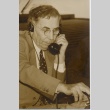 Man speaking on a telephone (ddr-njpa-2-854)