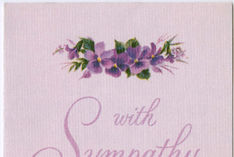 Sympathy card from Mary and Charles (ddr-densho-488-84)
