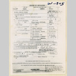Report of separation for Noboru Yamaoka (ddr-densho-37-1874)