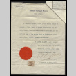 Notarization from Eugene H. Dooman, Consul of the United States of America at Kobe, Japan (ddr-csujad-55-2013)