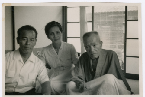 Mitsuye Yabe with Two Men (ddr-ohs-1-159)
