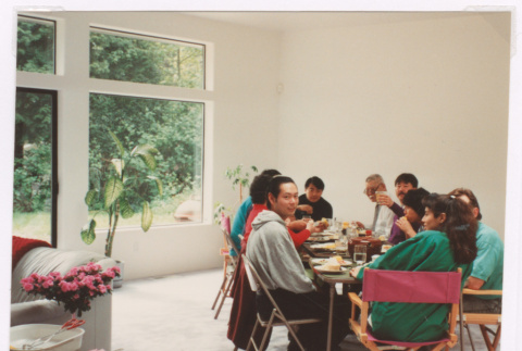 Dining party in new house (ddr-densho-477-675)