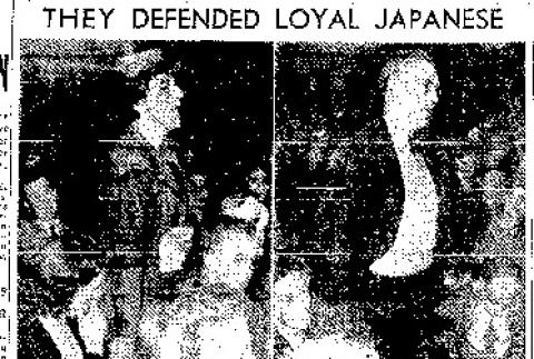 They Defended Loyal Japanese. Anti-Nisei Leaders Take 'Beating' in Bellevue Forum. (April 20, 1945) (ddr-densho-56-1112)