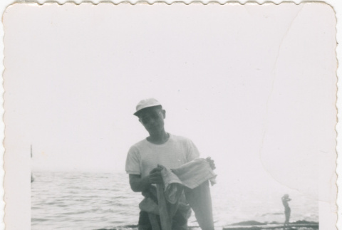 Photo, with notes (ddr-densho-430-300-mezzanine-f2ba417428)