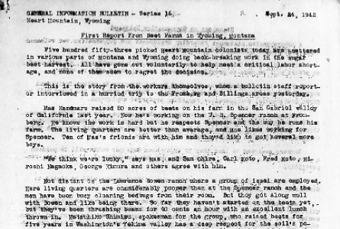 Heart Mountain General Information Bulletin Series 16 (September 24, 1942) (ddr-densho-97-86)