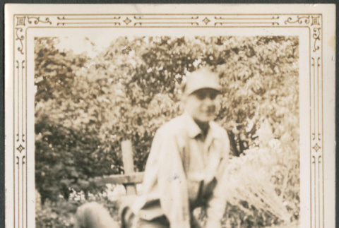 Man sitting on another man (ddr-densho-316-288)