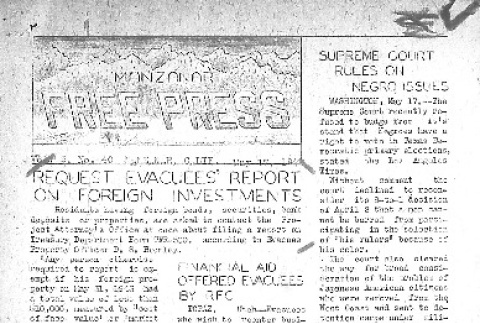Manzanar Free Press Vol. 5 No. 40 (May 17, 1944) (ddr-densho-125-237)