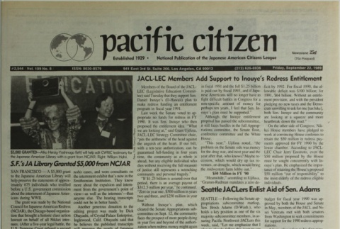 Pacific Citizen, Vol. 109, No. 8 (September 22, 1989) (ddr-pc-61-33)