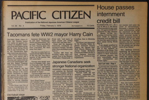 Pacific Citizen, Vol. 86, No. 4 (February 3, 1978) (ddr-pc-50-4)
