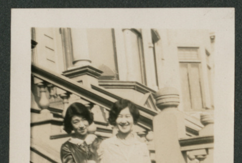 two women next to stoop (ddr-densho-378-547)